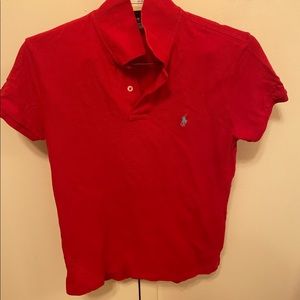 Ralph Lauren Red Womens Polo - M